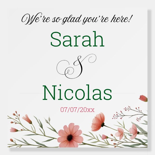 Welcome to our wedding Foam Boards (Front)