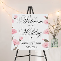 Welcome to our wedding Foam Boards