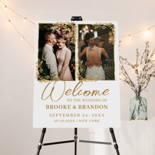 Welcome to our Wedding Modern Calligraphy Photo  Foam Board