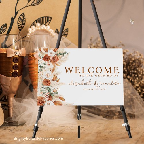 Welcome To Our Wedding Party Sign