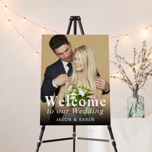 Welcome To Our Wedding Personalized Custom Photo Foam Board