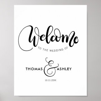 Welcome to our wedding - Personalized sign