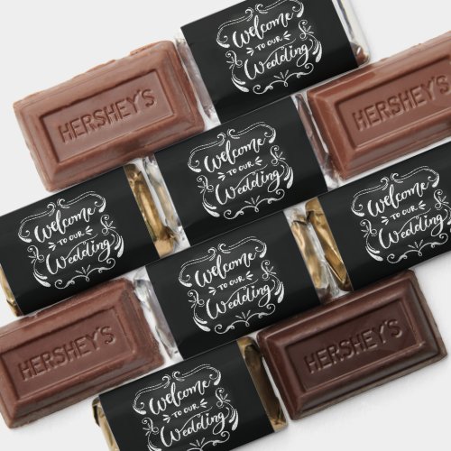 Welcome to Our Wedding Personalized Wedding  Hersheys Miniatures