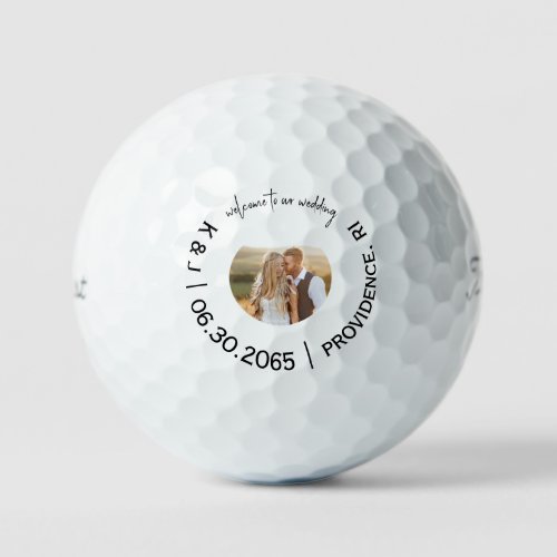  Welcome to our Wedding Photo Favor Titleist  Golf Balls