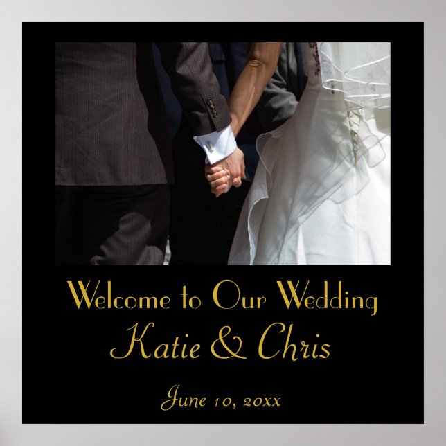 Welcome to our wedding poster (Front)