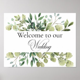 Welcome to our wedding poster