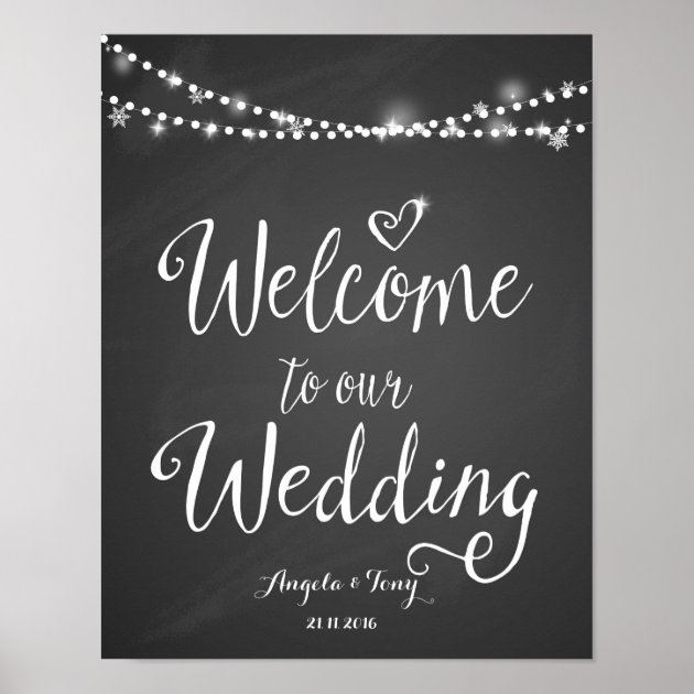Welcome To Our Wedding Print