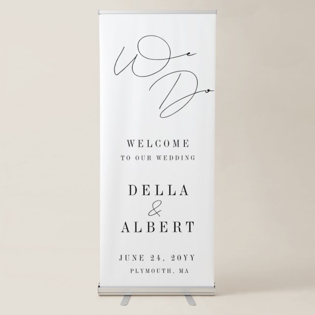 Welcome to our Wedding Reception Banner (Front)