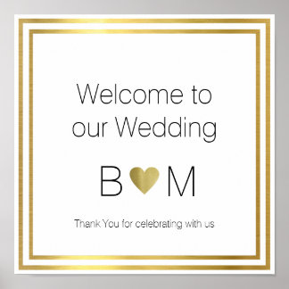 Welcome To Our Wedding Posters Zazzle Welcome To Our Wedding Reception Love Poster