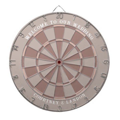 Welcome to Our Wedding Welcome Sign  Dusty Rose Dart Board