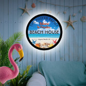 Welcome to Paradise Beach Illuminated Sign