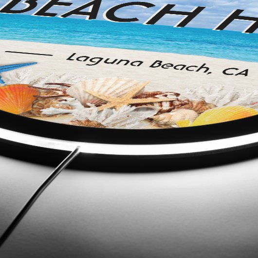 Welcome to Paradise Beach Illuminated Sign (Edge)