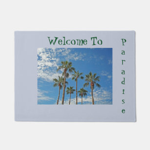 Palm Tree Doormats Welcome Mats Zazzle