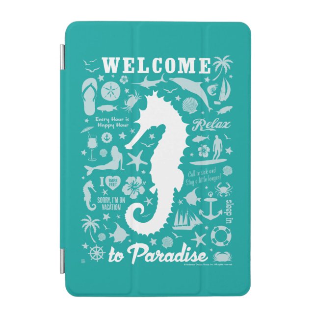 Welcome to Paradise iPad Mini Cover (Front)