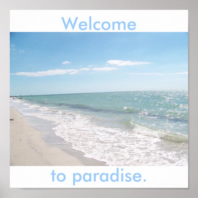 Welcome to paradise. poster (Front)