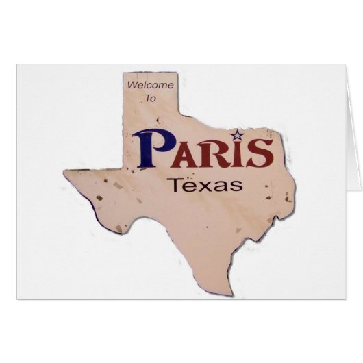Welcome to Paris, Texas Cards (Front Horizontal)