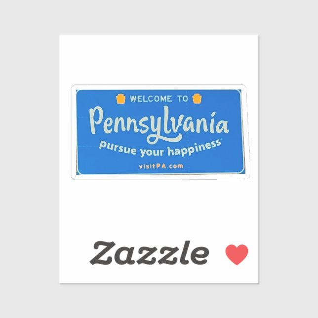 Welcome to Pennsylvania Sticker (Sheet)