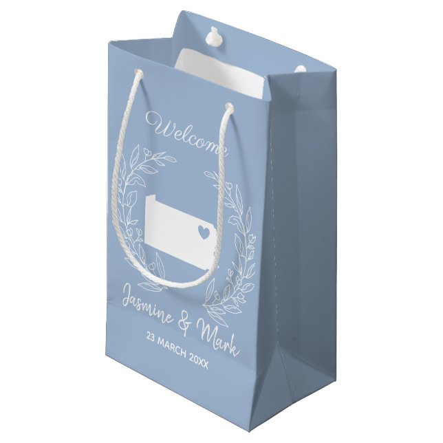 Welcome to Pennsylvania wedding favors custom   Small Gift Bag (Front Angled)