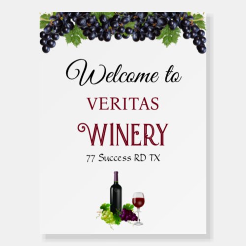 Welcome to Personalized Family Winery  Foam Board