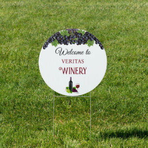 Welcome to Personalized Family Winery Sign