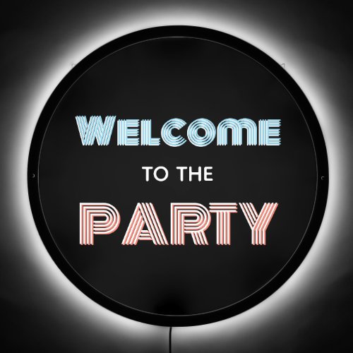 Welcome to Personalized Party on Black LED Sign