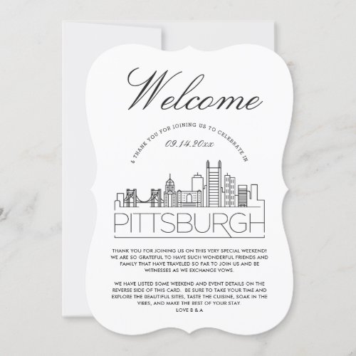 Welcome to Pittsburgh  Guests Details Invitation