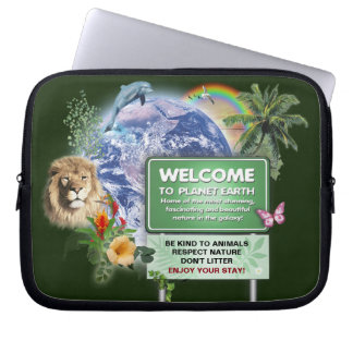 Welcome to Planet Earth  Laptop Sleeve