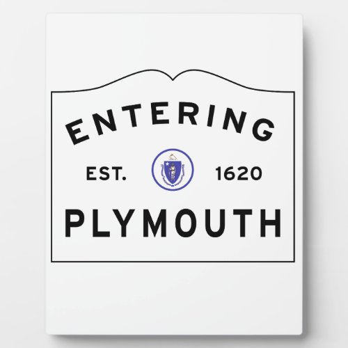 Welcome to Plymouth MA Plaque