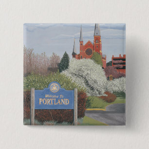 Welcome to Portland Maine Button