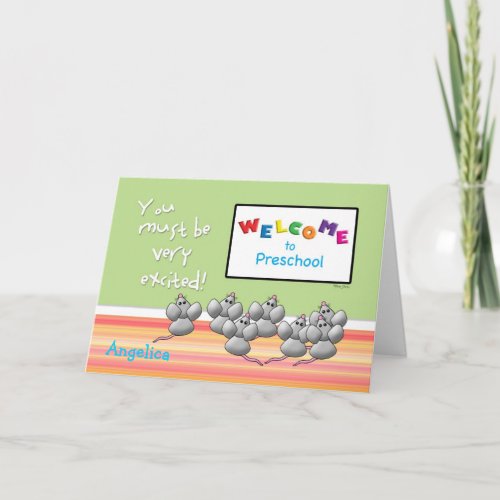 Welcome to Preschool from Teacher Mice SMART Board Card