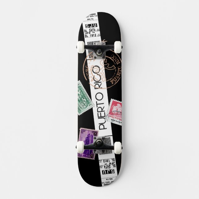 Welcome to Puerto Rico Skateboard Deck (Front)