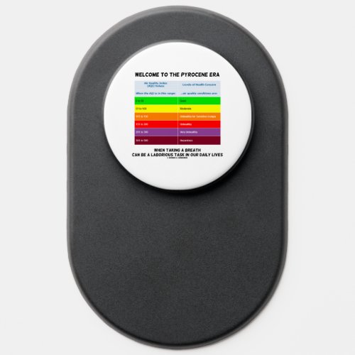 Welcome To Pyrocene Era Air Quality Index Geek PopSocket