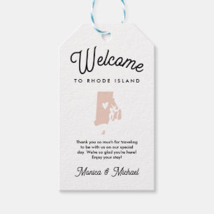 Welcome to RHODE ISLAND Wedding ANY COLOR!! Gift Tags