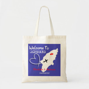 Welcome To Rhodes Destination Wedding Tote Bag