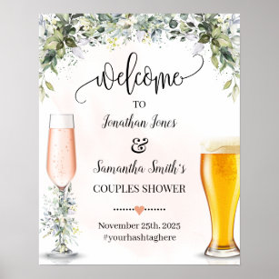 Welcome to Rose & Brews Eucalyptus succulent Sign