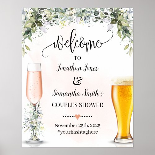 Welcome to Rose  Brews Eucalyptus succulent Sign