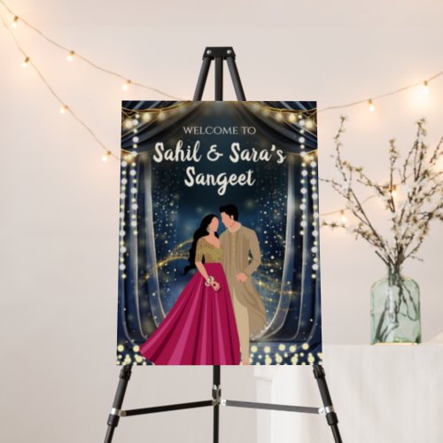 Welcome to Sangeet Poster  Sangeet welcome Signs