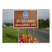 Welcome to Scotland - Anglo-Scottish Border Sign (Front Horizontal)