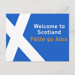 Welcome to Scotland, Sign, UK Postcard