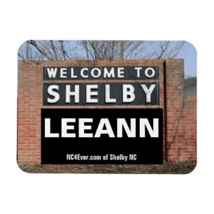 WELCOME TO SHELBY LEEANN flexible magnet