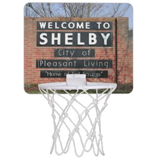 Welcome To Shelby NC Mini Basketball Hoop