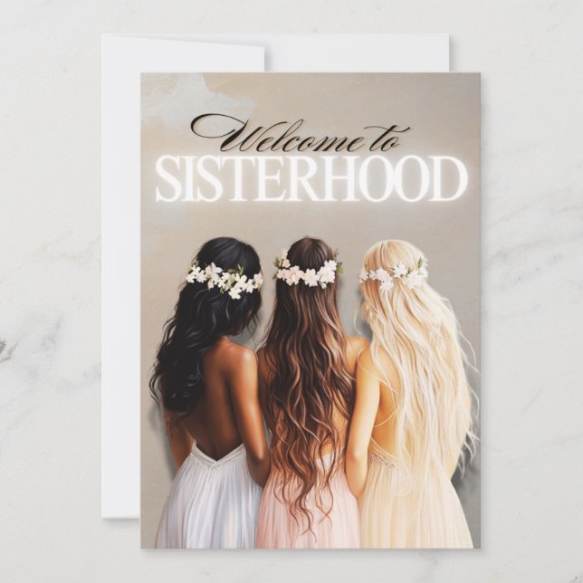 Welcome To Sisterhood Invitation (Front)