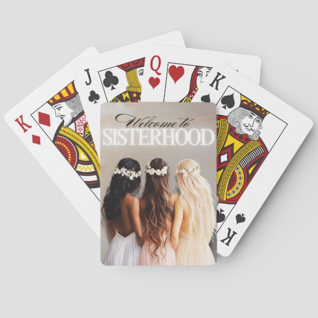Welcome To Sisterhood  Poker Cards (Back)
