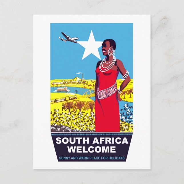 Welcome to South Africa Postcard (Front)