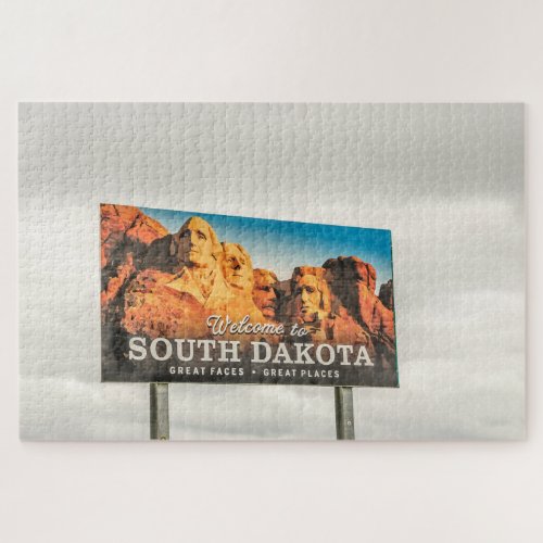 Welcome to South Dakota Sign Jigsaw Puzzle