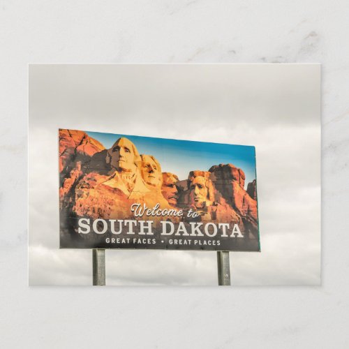 Welcome to South Dakota Sign Postcard