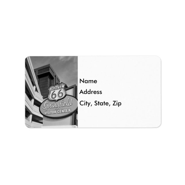 Welcome To Springfield Grayscale Label (Front)