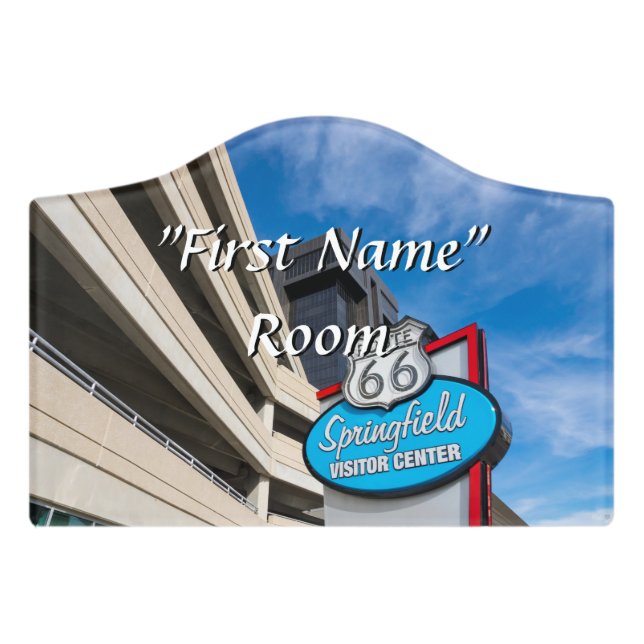 Welcome To Springfield MO Door Sign (Small Crest Front)