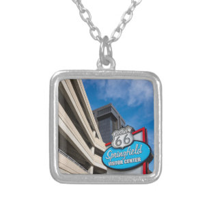 Welcome To Springfield MO Silver Plated Necklace