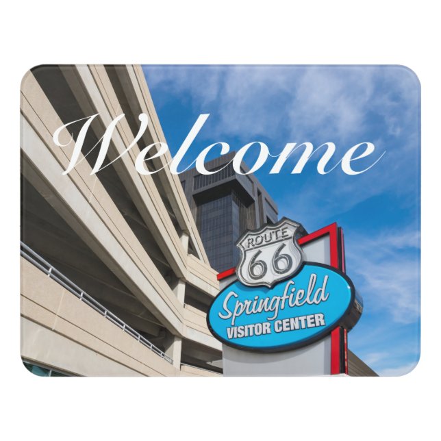 Welcome To Springfield MO Welcome Door Sign (Contemporary Front)